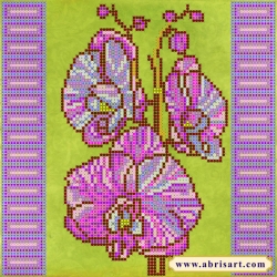 Схема для вышивания бисером АБРИС АРТ "Орхидеи"